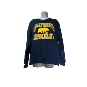 California Berkeley Bear Logo Crewneck Sweatshirt Navy Campus Colors Adult
